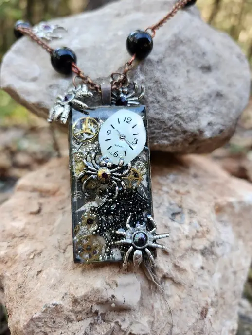 Steampunk Spider Pendant