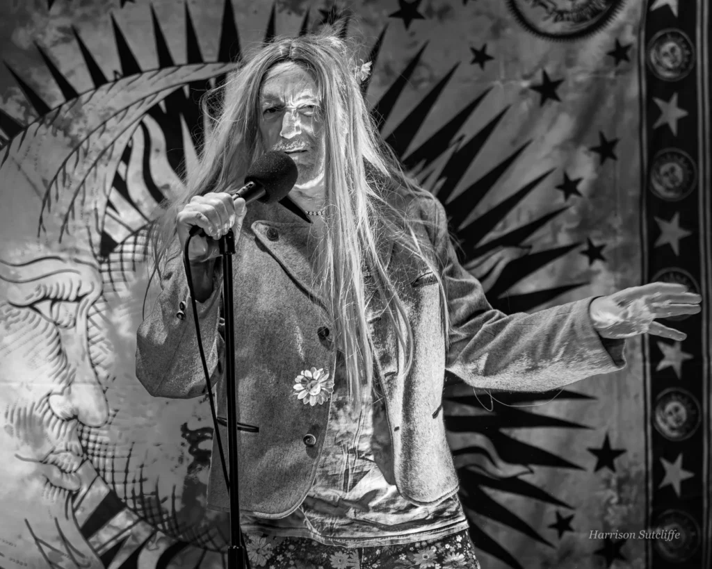 Karaoke Champion John Rankine 1973 Longhair Invasion ESHM photo by Harrison Sutcliffe