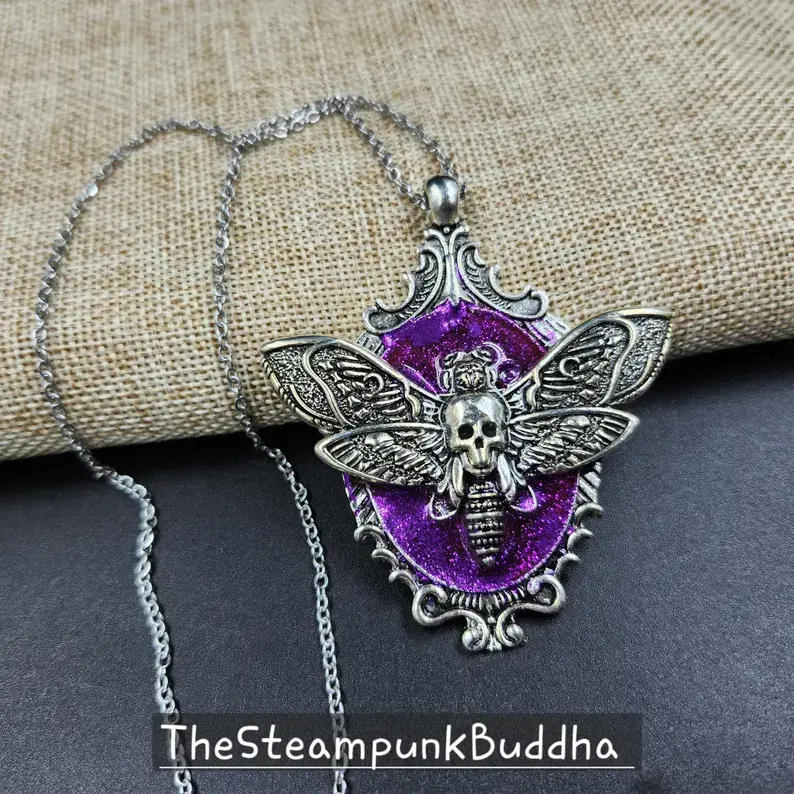 Gothic Death’s Head Moth Pendant