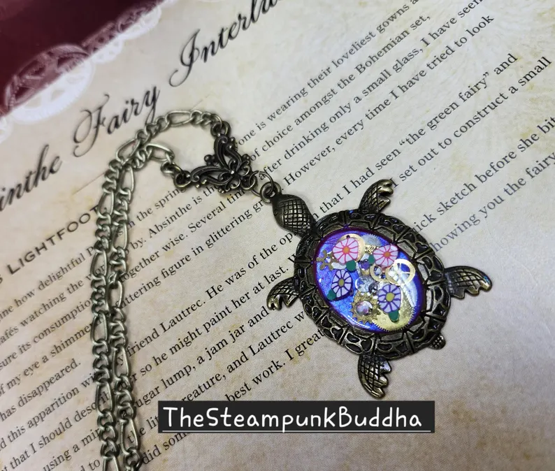Steampunk Sea Turtle Necklace