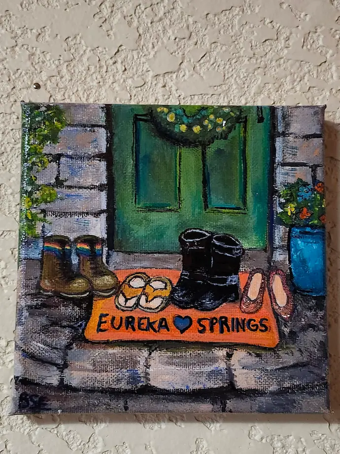 "Welcome Home" 6x6 acrylic
By Becky Stracener Epp
all rights reserved