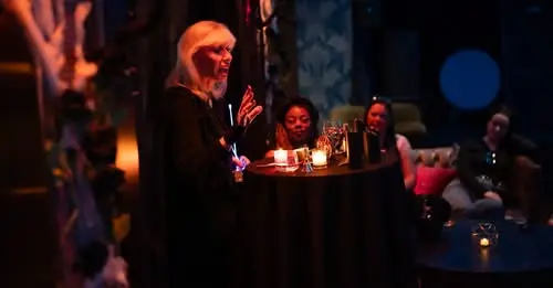 Patti Negri's Mystical Spirit Séance $60.00 per person Step beyond the veil for an enchanting evening of spirit communication with world-renowned psychic-medium and “Good Witch of Hollywood,” Patti Negri. During this special group séance, Patti will gently guide the room through the veil, creating a shared space where spirits, guides, and energies from beyond may communicate with those gathered. Join us for a magical night of insight, connection, and wonder as we explore the unseen together in America’s Most Haunted Hotel.